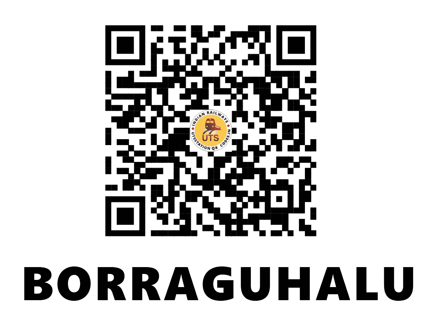 UTS QR Code for BORRAGUHALU - BGHU (EO - ANDHRA PRADESH)